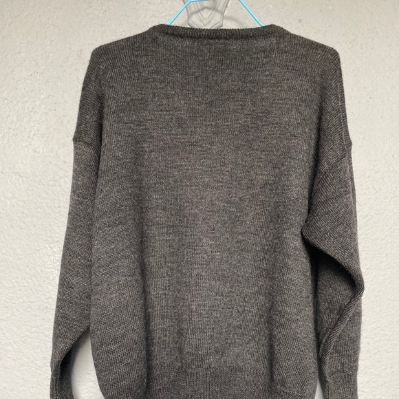 RECENT WORKS Sweater Woolen, Gray. NZ Vintage. S - Picture 3 of 7